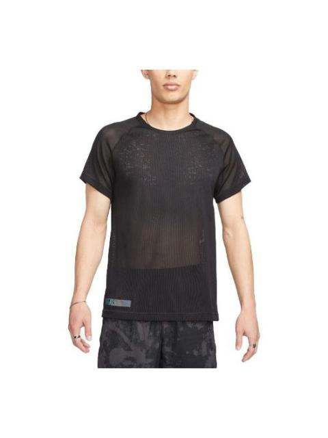 Nike Nike Dri-FIT ADV Run Division TechKnit Short-Sleeve Running Top 'Black' DX0854-010