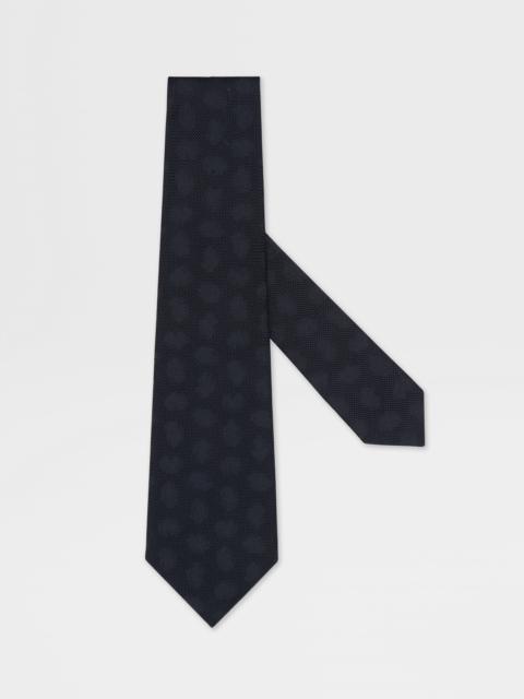 DARK BLUE SILK TIE