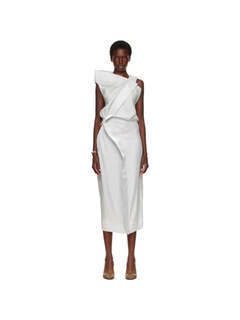 ISSEY MIYAKE SSENSE Exclusive Gray Mercury Midi Dress