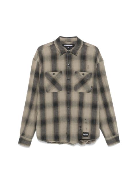 NEIGHBORHOOD HALF HOMBRE CHECK SHIRT L/S - BEIGE | feature NEIGHBORHOOD HALF HOMBRE CHECK SHIRT L/S - BEIGE | feature