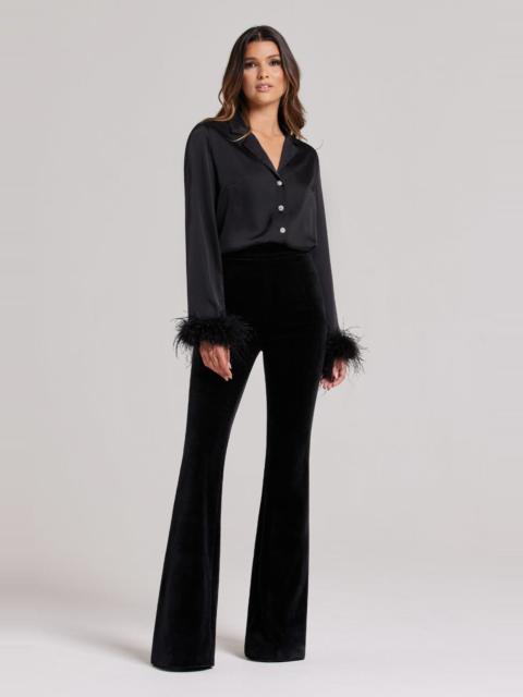 NADINE MERABI Taylor Black Blouse