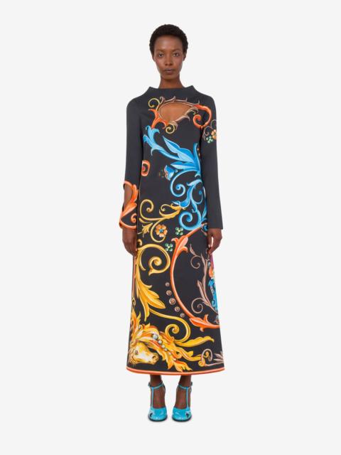 Moschino PRINTED COTTON GABARDINE DRESS