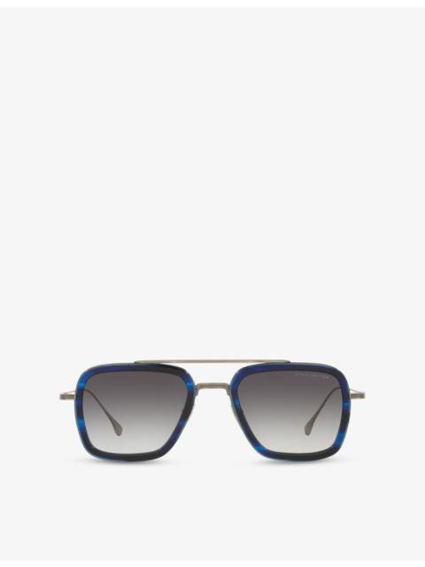 DITA D4000418 Aviator-Frame Metal Sunglasses