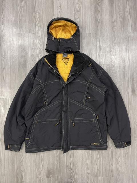 Other Designers Vintage - 90s Oakley Software Black Yellow Snowboard Jacket  | rottenhype | REVERSIBLE