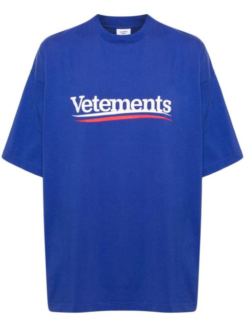 VETEMENTS logo-print cotton T-shirt