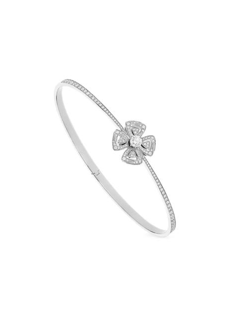 BVLGARI Fiorever Medium 18K White Gold & 0.93 TCW Diamond Bracelet