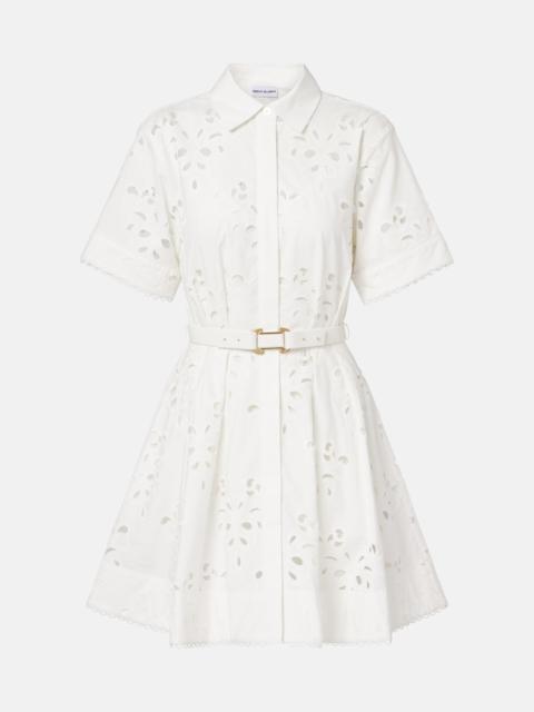 REBECCA VALLANCE Artesan broderie anglaise minidress