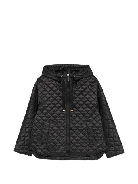 Max Mara quilted hooded jacket