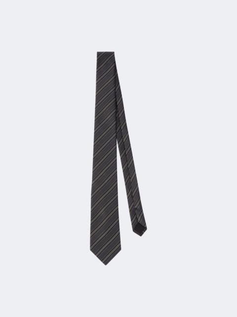 SAINT LAURENT Striped silk tie