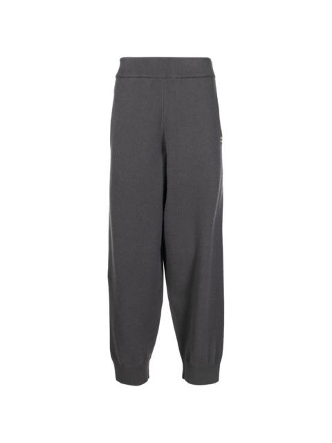 extreme cashmere knit track trousers