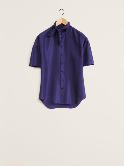 Lemaire SHORT SLEEVE FITTED SHIRT WITH SCARF
