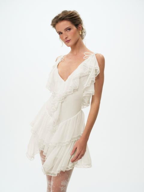 For Love & Lemons Layla Asymmetrical Mini Dress