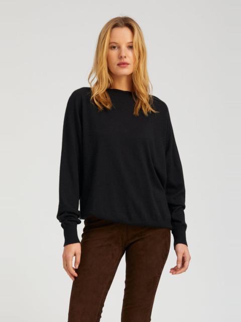 SPRWMN BLACK CASHMERE BOYFRIEND TEE