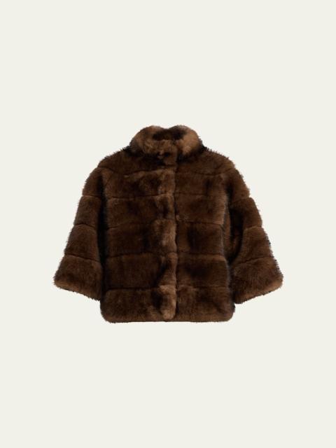 LoveShackFancy Gelman Faux Fur Jacket