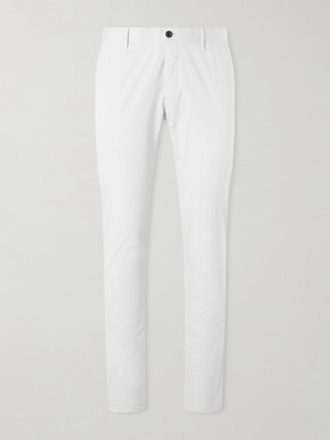 SLOWEAR Slim-Fit Tapered Stretch-Cotton Gabardine Trousers