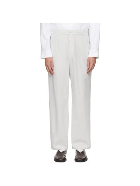 SOLID HOMME Gray Pleated Trousers