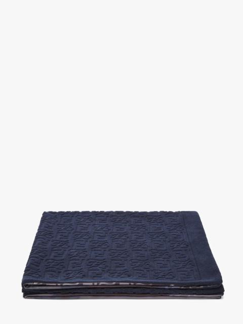 FENDI Blue cotton beach towel