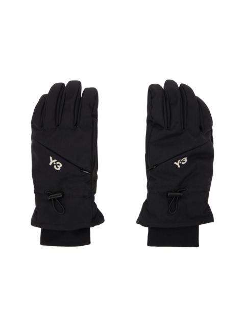 Y-3 Black Padded Gloves