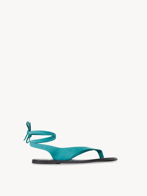 The Row Beach Sandal in Leather