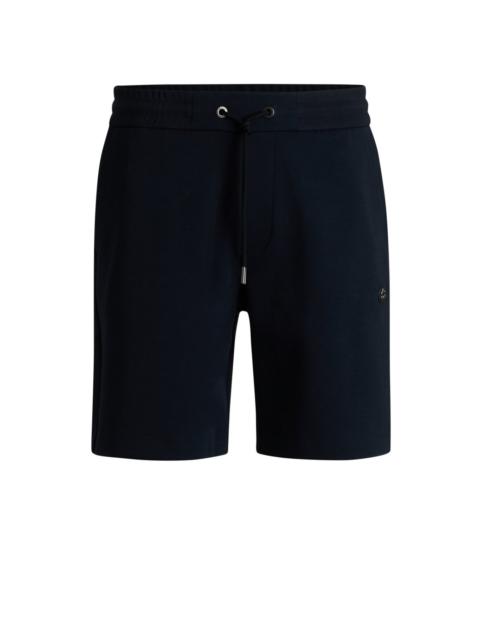 BOSS SHORTS WITH METALLIC DOUBLE B MONOGRAM