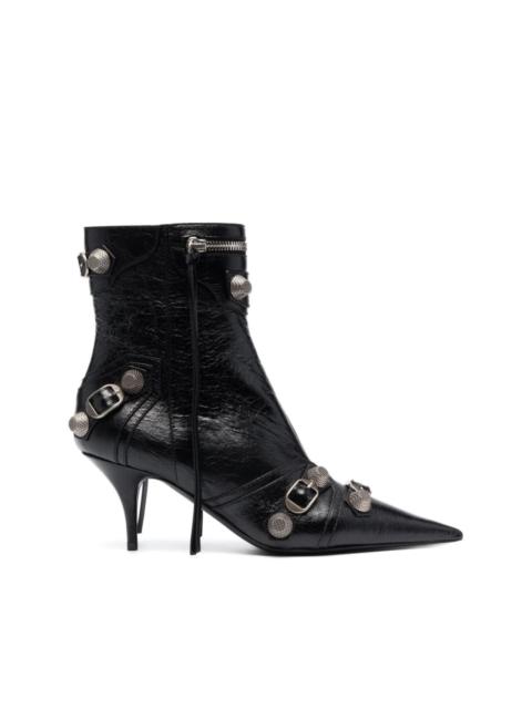 BALENCIAGA Cagole buckle-detail 70mm ankle boots