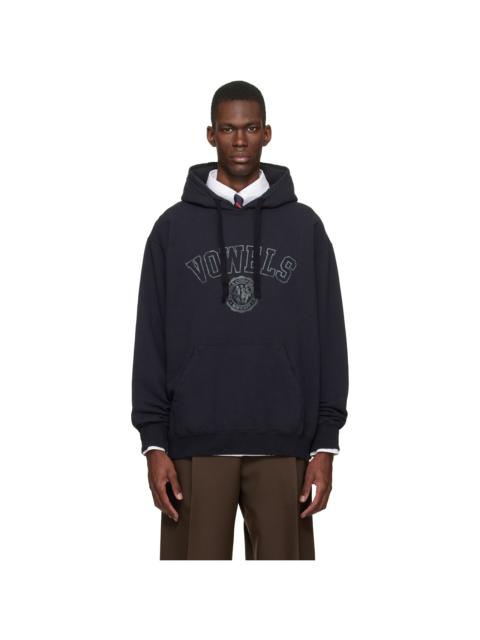 vowels Black Faded Collegiate Hoodie