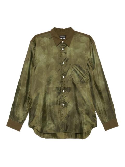 Comme des Garçons Homme Plus satin-finish long-sleeve shirt