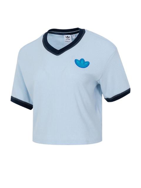 adidas (WMNS) adidas Originals T-Shirt Asia Sizing 'Blue' JI7240