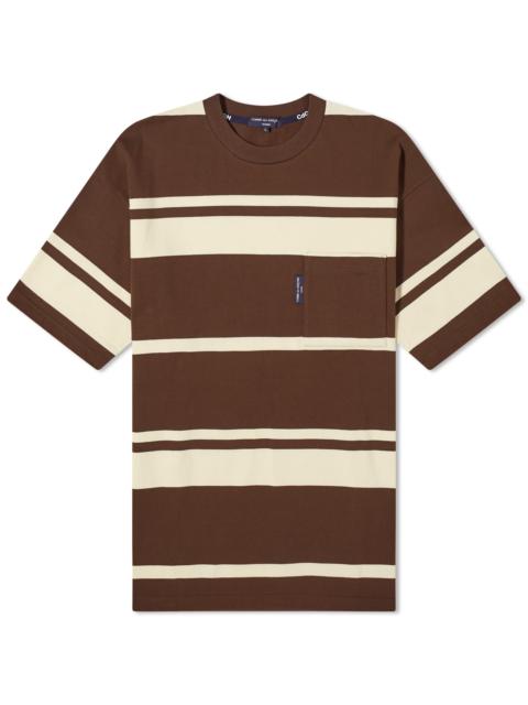 Comme des Garçons Homme Comme des Garçons Homme Horizontal Stripe Pocket Tee