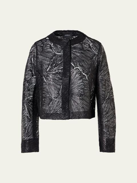 AKRIS Haron Embroidered Short Jacket