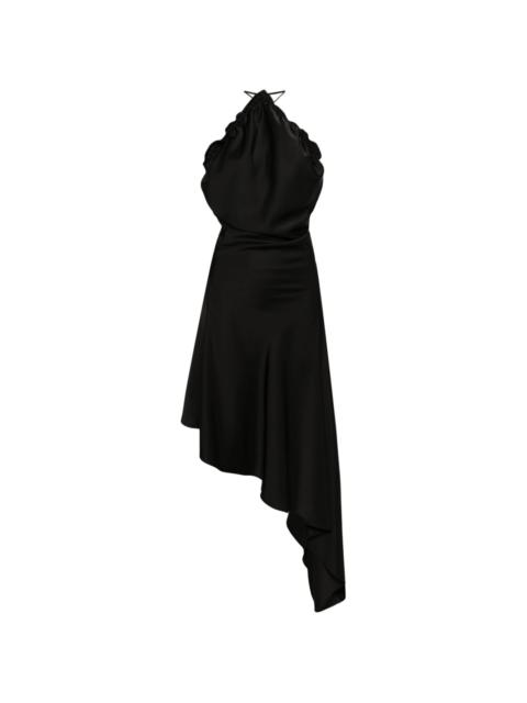 The Attico Isabel open-back midi dress - Black