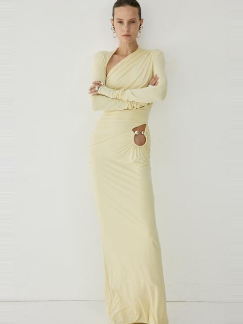 De La Vali JADE MAXI DRESS IN BUTTERCREAM SPANDEX