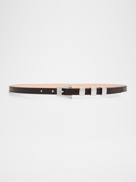 BY FAR Vic Tabac Nappa Leather Belt