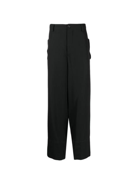 Yohji Yamamoto straight-leg wool trousers | REVERSIBLE