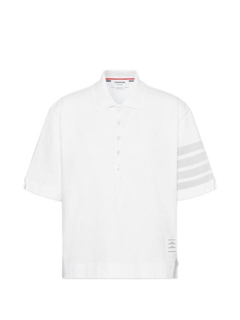 Thom Browne 4-bar jersey polo top