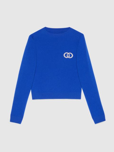 GUCCI Knit wool sweater with Interlocking G
