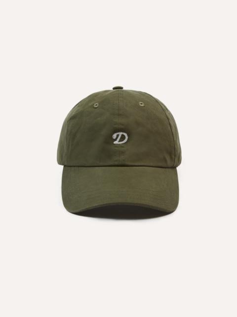 Drake's Green Chainstitch 'D' Cotton Twill Baseball Cap