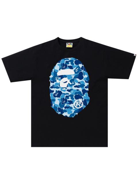 A BATHING APE® BAPE ABC Camo Big Ape Head Tee 'Black/Blue'