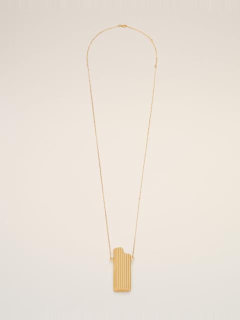 AMI Paris GOLD BRASS LIGHTER HOLDER NECKLACE