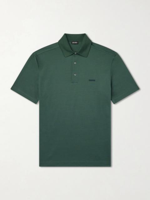 ZEGNA Cotton-Piqué Polo Shirt