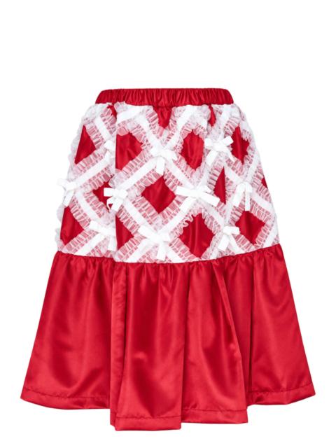 Comme des Garçons GIRL Criss-Cross Lace A-Line Skirt