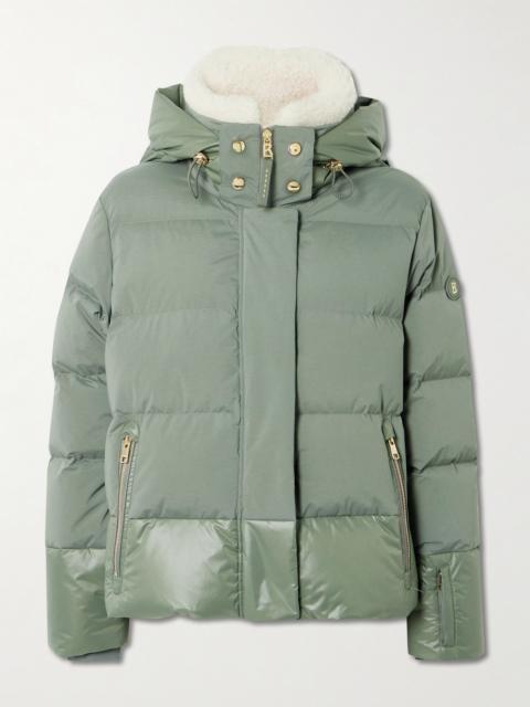 BOGNER Maja Hooded Plush-trimmed Quilted Shell Down Ski Jacket