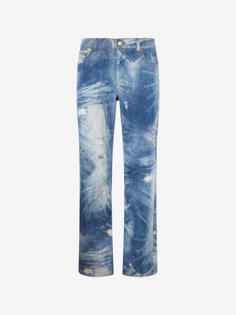Roberto Cavalli Patchwork Denim Jeans