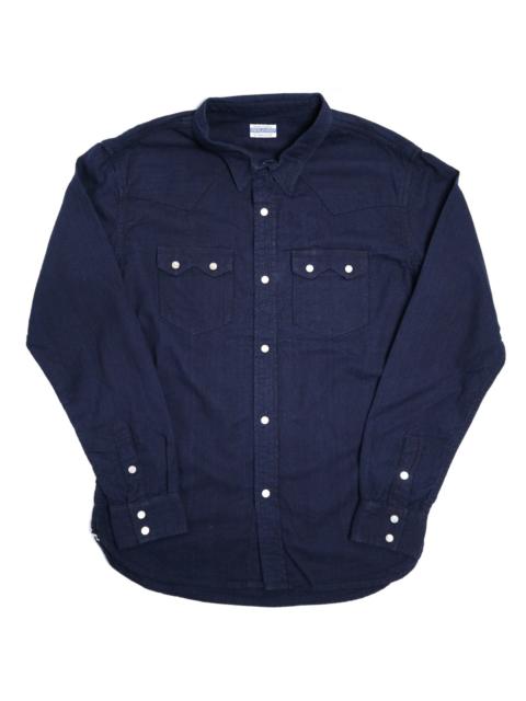 THE FLAT HEAD FN-SCW-002L 5.5oz Indigo Dobby Western Shirt