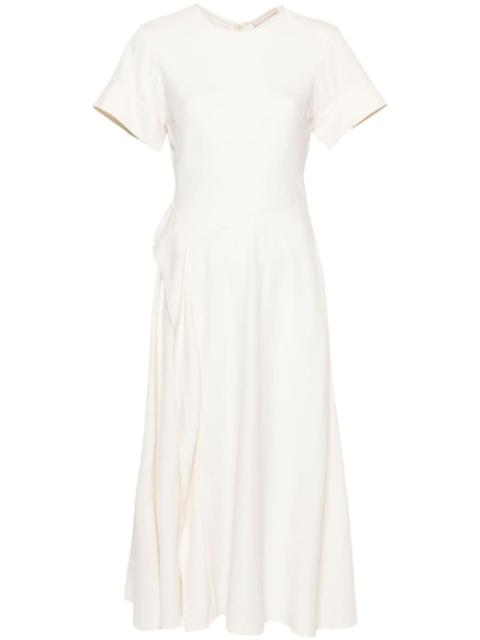 ULLA JOHNSON ruffle-detail round-neck midi dress