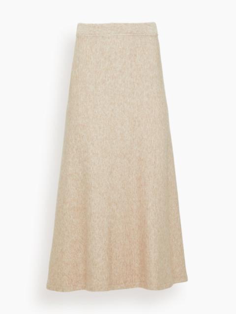 ROSETTA GETTY Flared Skirt in Beige