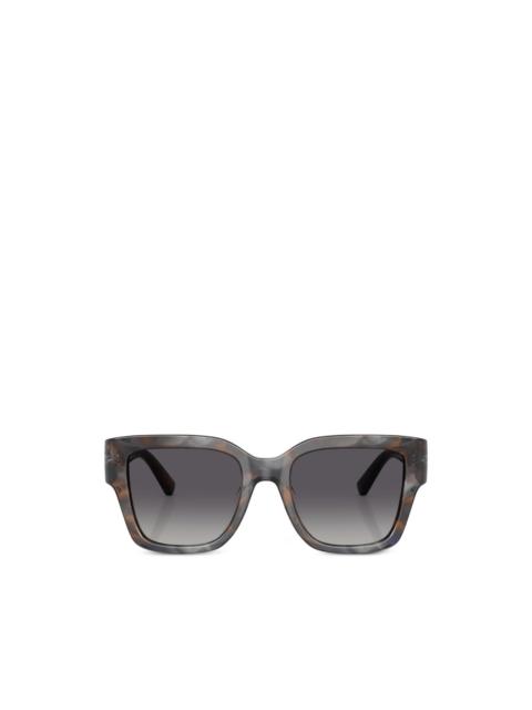 TORY BURCH Double T square-frame sunglasses