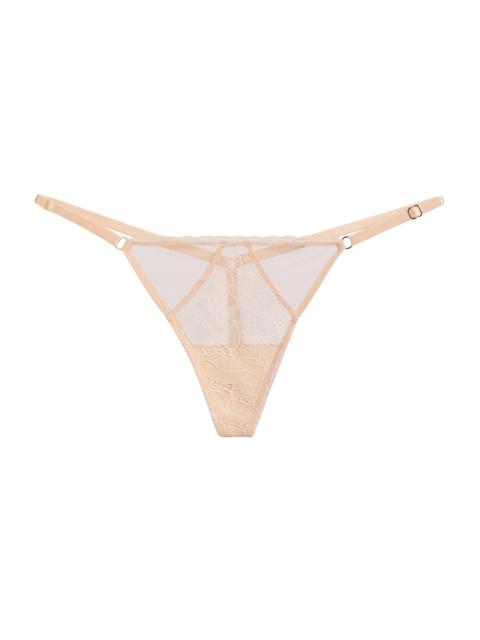 KIKI DE MONTPARNASSE Women's Dahlia Lace G-String Thong - Blush