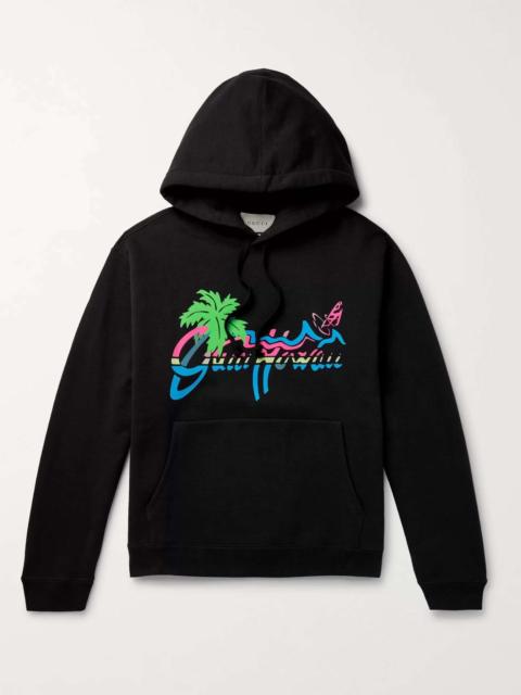 GUCCI "Gucci Hawaii"인쇄 스웨터