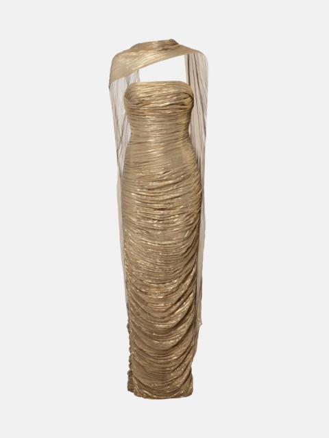 MARMAR HALIM Pleated caped gown